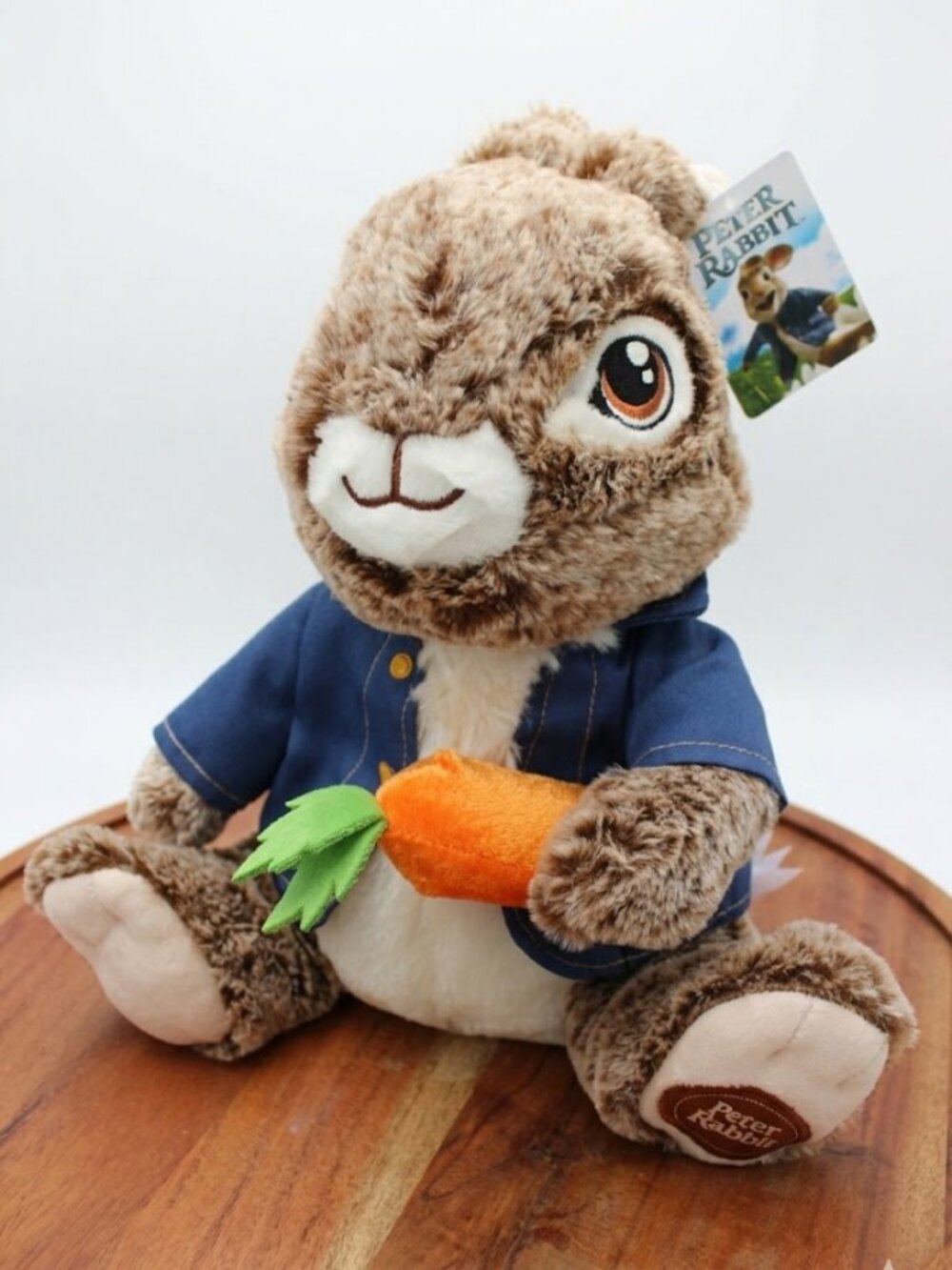 NWT Peter Rabbit Movie Plush - 11” Stuffed Animal with Carrot